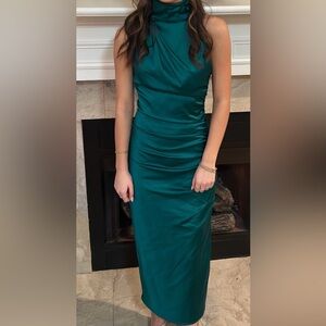Designer green dress